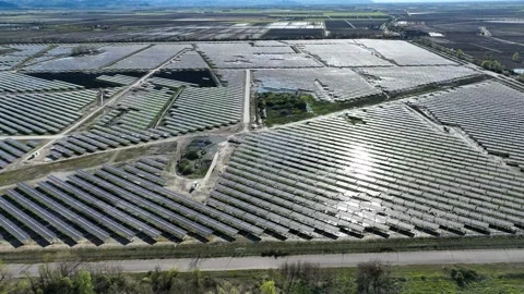 Solar farm 05 Stock Footage 270530736