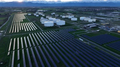 Solar farm 13 Stock Footage 270531147
