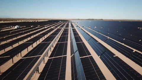 Solar Farm 3 Stock Footage 98465639