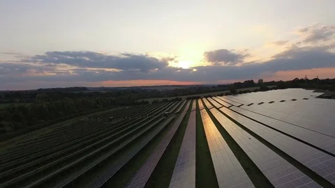 Solar farm from the air Video stock 84573848