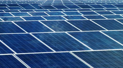 Solar farm  with cloud reflection 動画素材 60736125