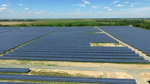 Solar Farm Stock Footage 72298876