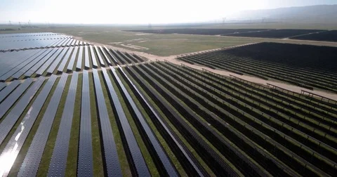 Solar Farm Stock Footage 73819675