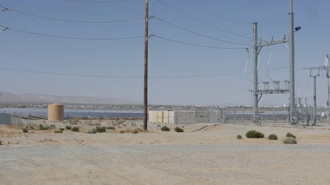 Solar Farm in Mojave California  Stock Footage 79692653
