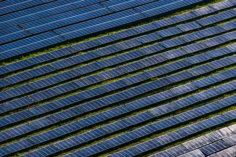 Solar farm Stock Photos
