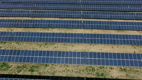 Solar Farm, solar panels Stock Footage 72299271