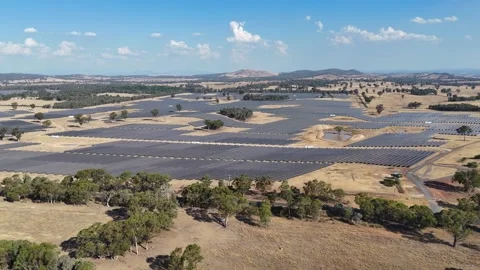 Solar Farm - Winton Vídeos de archivo 343041277
