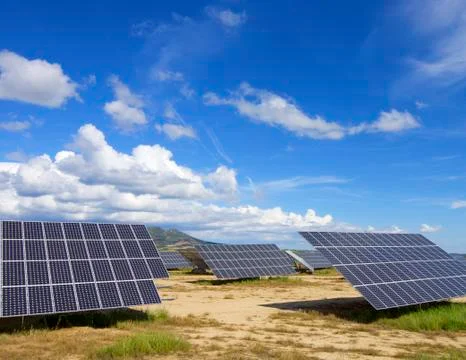 Solar field Stock Photos