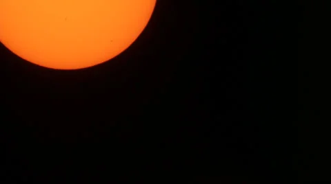 Solar Filter Jet Fly By 007 11-06-2013 Stock Footage 32423800