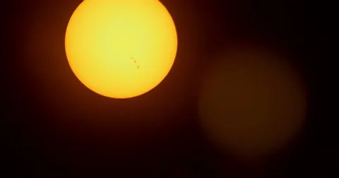 Solar Filter Sun Footage.  Active Region AR2567. Stock Footage 65204533