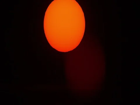 Solar Filter Sun Setting, shot in Atlanta, GA. Stock Footage 74969428