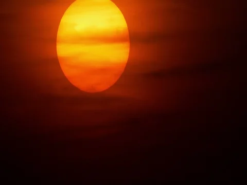 Solar Filter Sun Setting, shot in Atlanta, GA. Stock-Footage 75170054