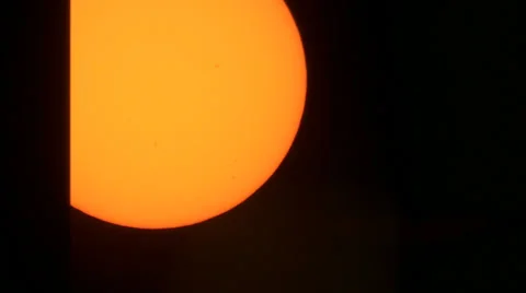 Solar Filter Sunset 003 11-06-2013 Stock Footage 32424662