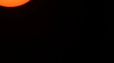 Solar Filter Sunset 006 11-06-2013 Stock Footage 32424714