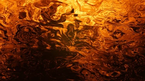 Solar Fire and Molten Gold Abstract Motion Background Video stock 345785944