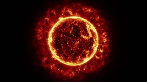 Solar fire Stockbeeldmateriaal 48013334