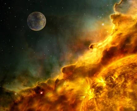 Solar flare coronal mass ejection Solar Dynamics Elements of this image 스톡 사진