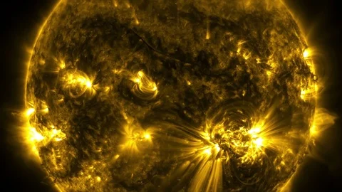 Solar flare Stock Footage 84143896