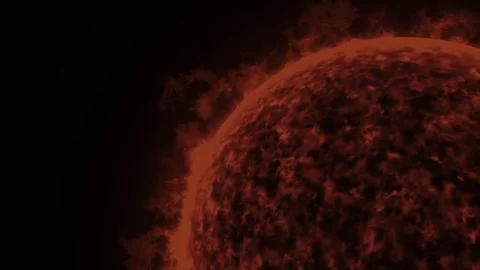 Solar flares and the solar surface. The sun and outer space. 库存影片 71297877