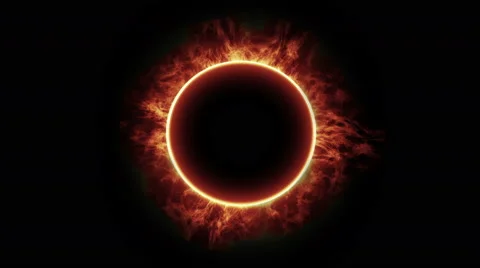 Solar flares ring Stock Footage 61890895