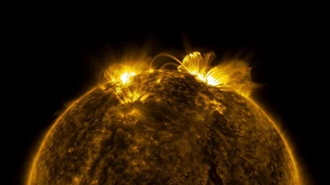 Solar flash Stock Footage 84143897