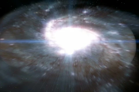 Solar Galaxy flyby Video stock 110540