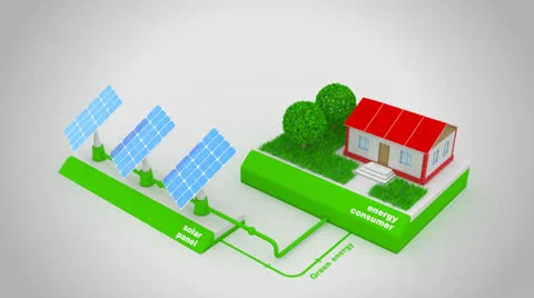 Solar generator Stock Footage 25849682