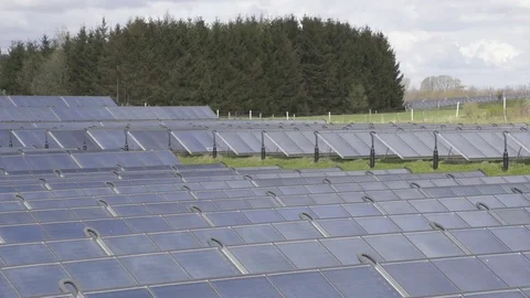 Solar heating plant Stock Footage 76266279