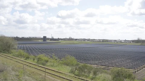 Solar heating plant Stock Footage 76266362