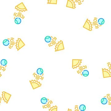 Solar influence on earth vector seamless pattern Stock Illustration