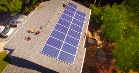 Solar Installation Residential 스톡 동영상 53767520