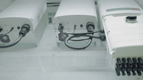 Solar Inverter, a tool that increases the efficiency Stock Footage 157135333