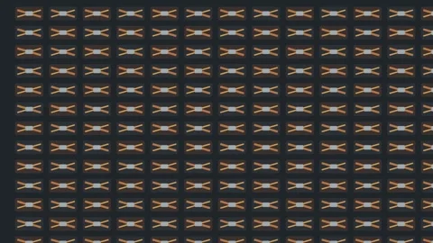 Solar Junction Box Ribbon Fold Full Frame Transition Stock Footage 345820021