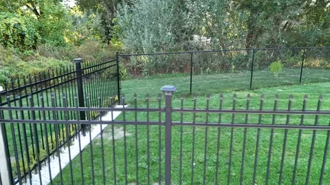 Solar Lights on Fence Stock-Footage 320021906