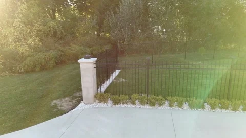 Solar Lights on Fence Stock-Footage 320022005