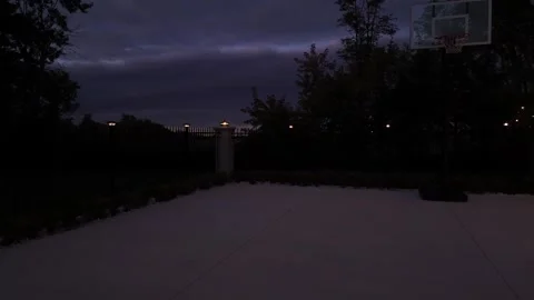 Solar Lights on Fence Stock-Footage 320060804