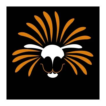 Solar lion vector illustration Illustrazione stock