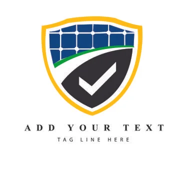Solar Logo design Illustrazione stock