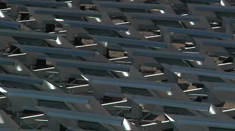 Solar mirror snap zoom reveal Video stock 1099092