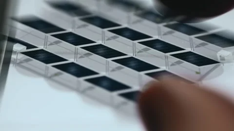Solar Module Inspection Close Up Stock Footage 339565770
