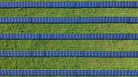 Solar panel from above Stock Footage 112752103