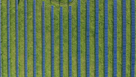 Solar panel from above Video stock 112752659