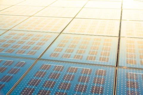 Solar panel abstarct background Stock Photos