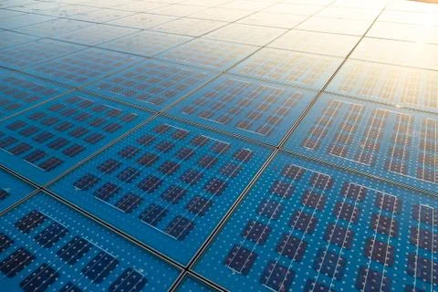 Solar panel abstarct background Stock Photos
