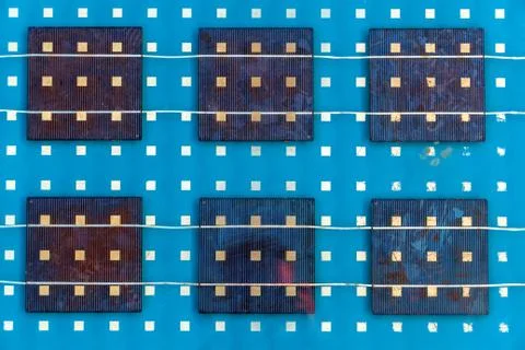 Solar panel abstarct background Stock Photos
