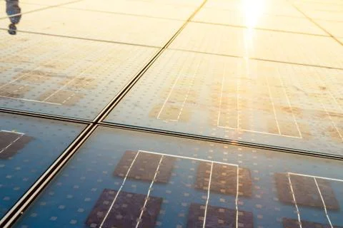 Solar panel abstarct background Stock Photos