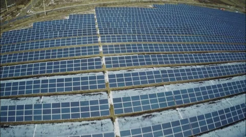 Solar Panel aerial view Video stock 57208585