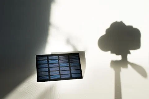 Solar panel and shadows Stock Photos
