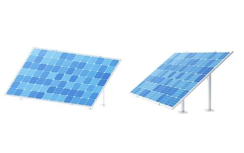 Solar panel and solar energy, 3d rendering. Stock Illustration