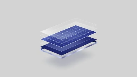 Solar Panel Animation on Dark and Light Backgrounds. Renewable Energy Loop. Vídeos de archivo 337119248